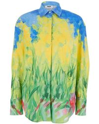 MSGM - Bunte Hemd - Lyst