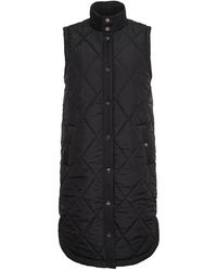 Kaffe - Gepolsterte taillenjacke schwarz tief - Lyst