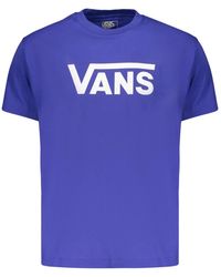 Vans - Tops ,Blauw ,T-Shirt Met Korte Mouwen - Lyst