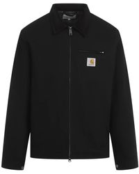 Carhartt - Jassen ,Zwart ,Katoen Zwarte Jas Aw 25 Stijlvol - Lyst