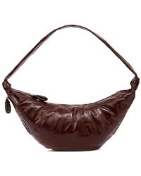 Lemaire - Chocoladebruine Knoopdetail Schoudertas - Lyst
