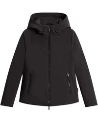 Woolrich - Jassen ,Zwart ,Firth Down Short Parka - Lyst