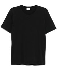 Saint Laurent - Zwarte Crew Neck T-Shirt 100% Katoen - Lyst