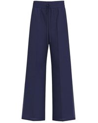 Marella - Broeken ,Blauw ,Linnen Blauwe Linnen Broek - Lyst