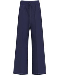 Marella - Broeken ,Blauw ,Linnen Blauwe Linnen Broek - Lyst