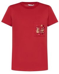 Max Mara - Tops ,Rood ,Katoen T-Shirt Nunzio - Lyst