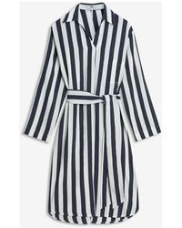 Cinque - Gestreiftes sommerkleid mit gürtel - Lyst