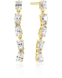 Sif Jakobs Jewellery - Ovales set ohrringe mit weißen zirkonia - Lyst