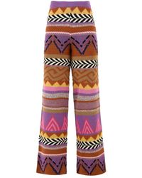 Akep - Broeken ,Veelkleurig ,Multikleur Broek Voor - Lyst