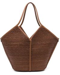 Hereu - Braune tote tasche mit abnehmbarer tasche - Lyst