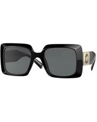 Versace - Sonnenbrille Mit Schwarzem Rahmen - Lyst