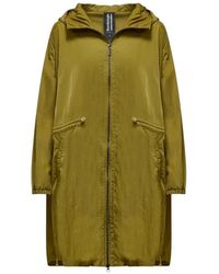 Bomboogie - Jassen ,Groen ,Nylon Groene Parka Met Elastisch Koord - Lyst