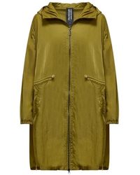 Bomboogie - Jassen ,Groen ,Nylon Groene Parka Met Elastisch Koord - Lyst