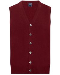 Fedeli - Mouweloze Cardigan Met V-Hals - Lyst