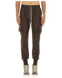 Rick Owens - Broeken ,Bruin ,Katoen Trainingsbroeken - Lyst
