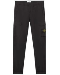 Stone Island - Cargo Hose Mit Elastischem Bund Und Reißverschlusstaschen - Lyst