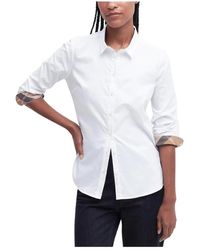 Barbour - Camisa de algodón oxford femenina - Lyst