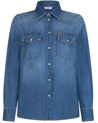 Liu Jo - Overhemden ,Blauw ,Denim Denim Overhemd - Lyst