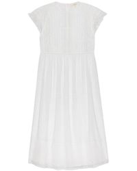 The Great - Kleedjes ,Wit ,Katoen Sonnet Midi Dress - Lyst