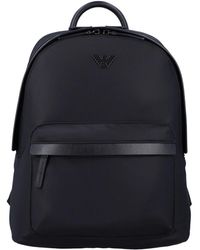 Emporio Armani - Schwarze Handtasche Mit Lederelementen - Lyst