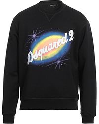 DSquared² - Hoodies & Sweatvesten ,Zwart ,Casual Sweatshirt Voor Mannen En Vrouwen - Lyst
