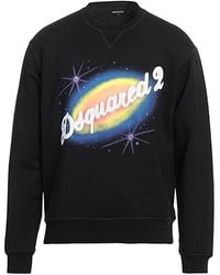 DSquared² - Hoodies & Sweatvesten ,Zwart ,Casual Sweatshirt Voor Mannen En Vrouwen - Lyst