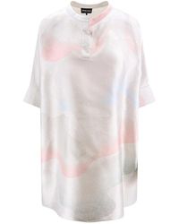 Giorgio Armani - Overhemden ,Veelkleurig ,Multi Colour T-Shirts En Polos - Lyst