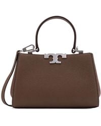 Tory Burch - Mini-ledertasche mit wildledereinsätzen - Lyst