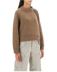 Sacai - Round-neck knitwear - Lyst