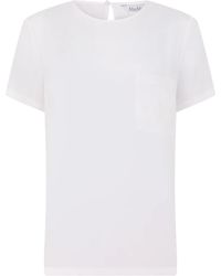 Max Mara - Gedrukte Zijde Crêpe De Chine Blouse - Lyst
