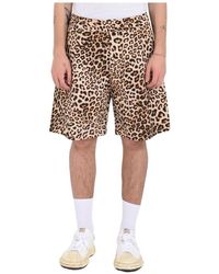 A PAPER KID - Bermuda-Shorts Mit Animal-Print - Lyst