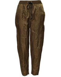 DSquared² - Bruine Rits Sweatpants Met Logo Details - Lyst