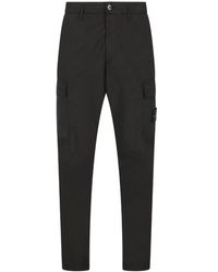 Stone Island - Broeken ,Zwart ,Katoen Cargo Pants - Lyst