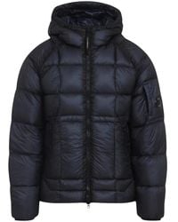 C.P. Company - Jassen ,Blauw ,Polyester D.D. Shell Hooded Down Puffer Jacket - Lyst