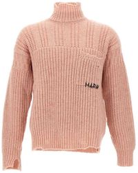 Marni - Rosa pullover für männer - Lyst