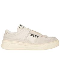 MSGM - Casual Sneakers Mit Runder Zehenkappe - Lyst