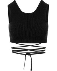 A PAPER KID - Geripptes crop top - Lyst