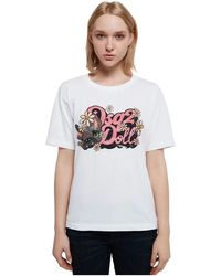 DSquared² - Camiseta de algodón blanca con estampado de logo - Lyst