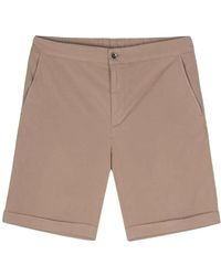 Peserico - Hellbraune bermuda-shorts aus baumwolle - Lyst
