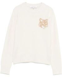 Maison Kitsuné - Rundhals-Strickware - Lyst