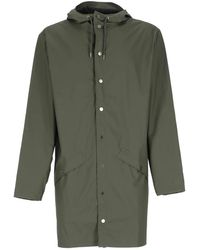 Rains - Jassen ,Groen ,Polyester Lange Jas - Lyst
