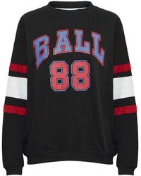 Ball - Zwarte Originele Sweatshirt Met Sportieve Print - Lyst