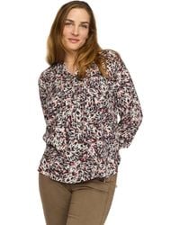 2-Biz - Elegante Bluse Mit V-Ausschnitt Und Rüschen - Lyst