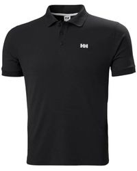 Helly Hansen - Tops ,Zwart ,Zwarte Polo Shirt Driftline - Lyst