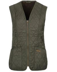 Barbour - Gewatteerde Olijf Fleece Liner Vest - Lyst