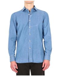 Finamore 1925 - Denim Shirts - Lyst