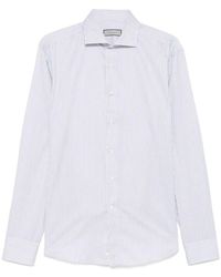 Canali - Gestreiftes Baumwollhemd Made - Lyst