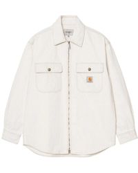 Carhartt - Jassen ,Grijs ,Katoen Mercer Stripe Shirt Jacket - Lyst