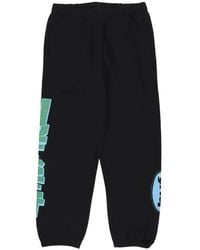 Huf - Broeken ,Zwart ,Katoen Zwarte Fleece Trainingsbroek Mannen - Lyst