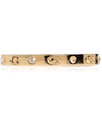 COACH - Br C Hinged Bangle - Lyst